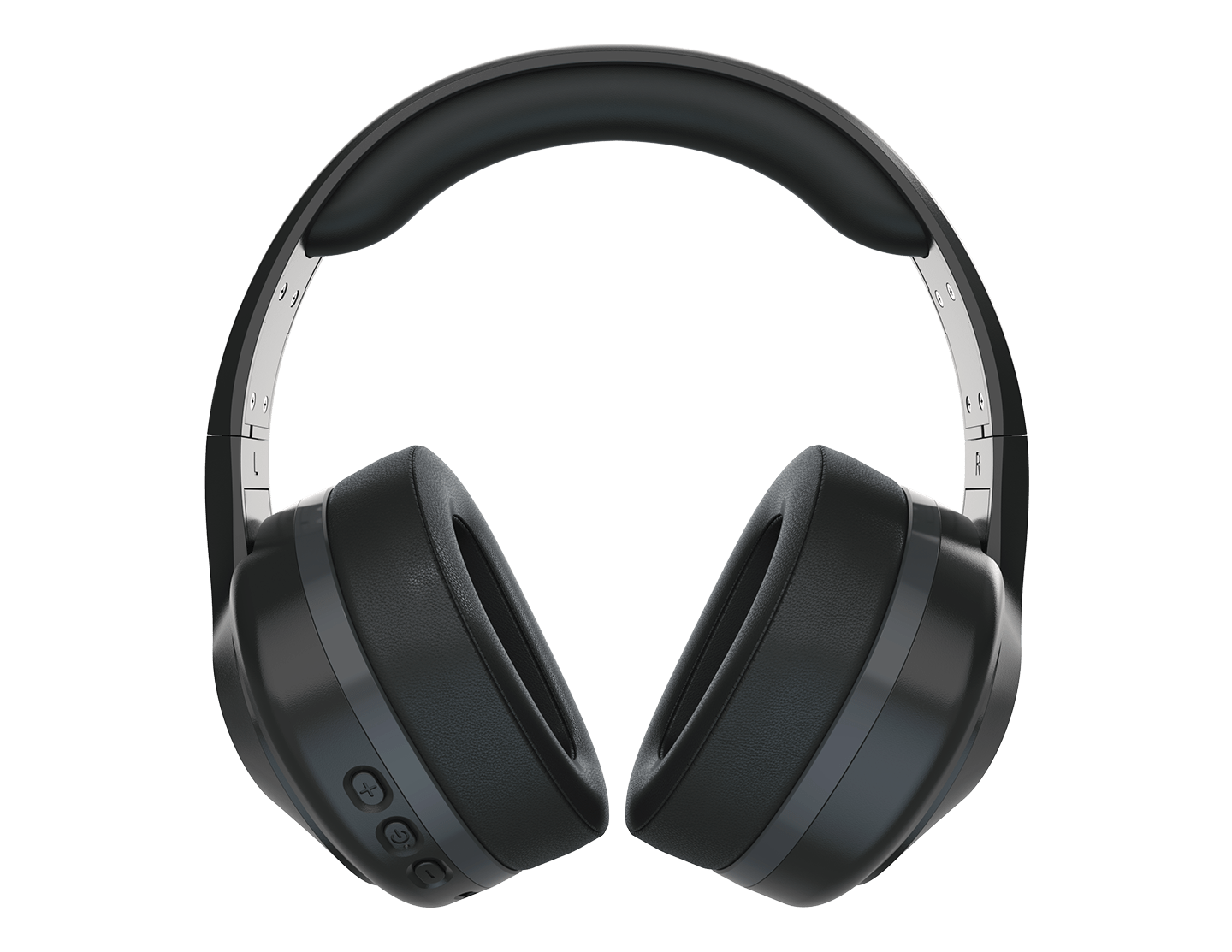 REVO TW340 Wireless Headphones with over-ear design, onboard microphone, ear cup swivel technology, thick ear cushions, and detachable cables.